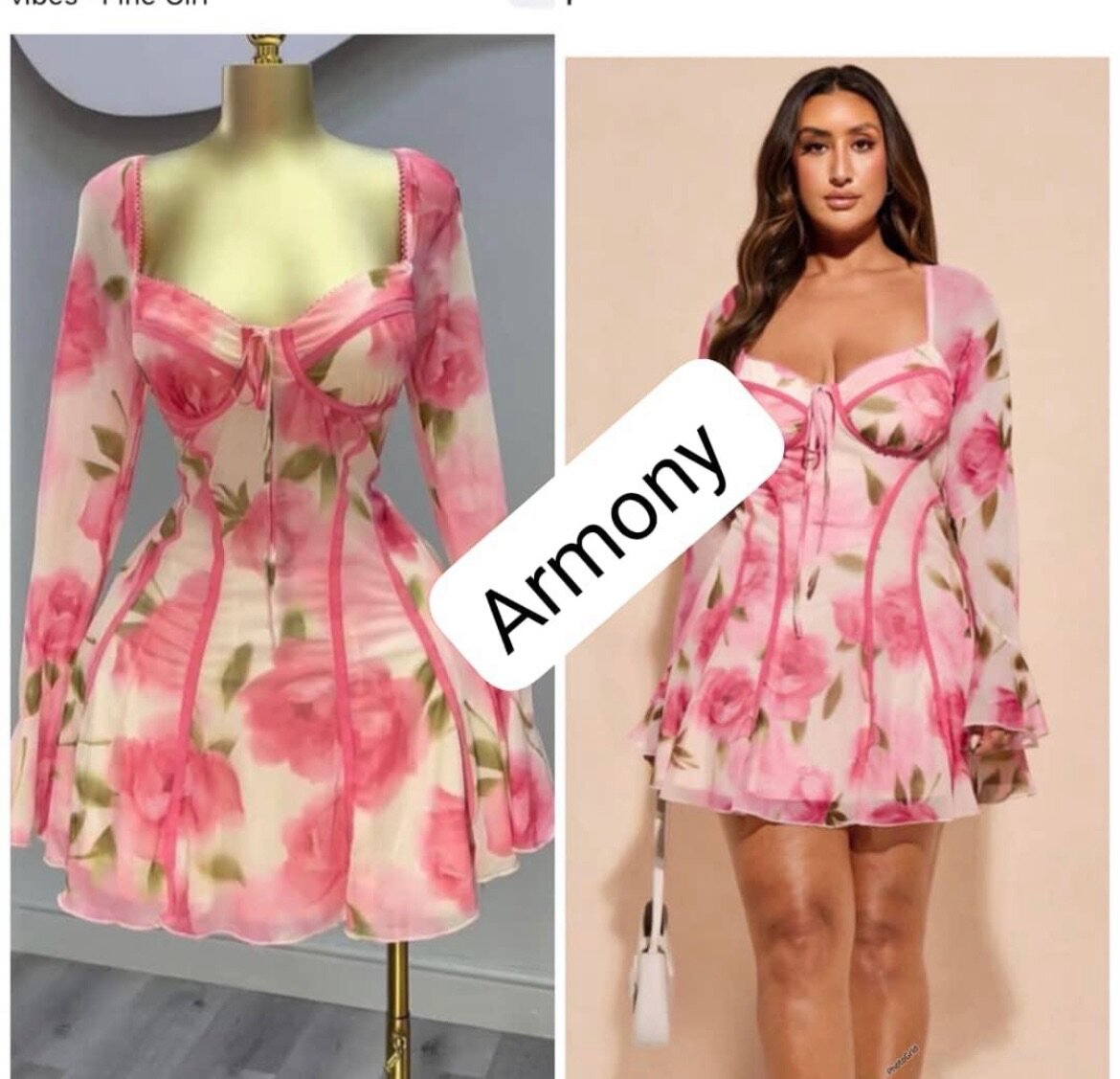 Robe fleurie évasée