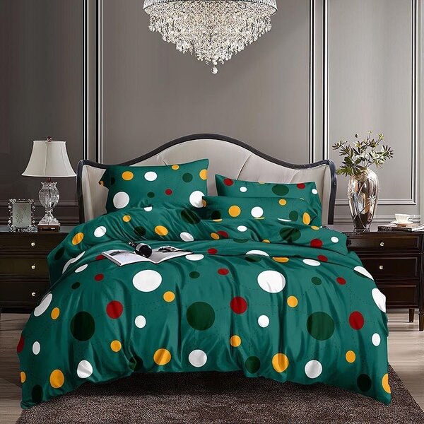 Parure de lit en coton colorée