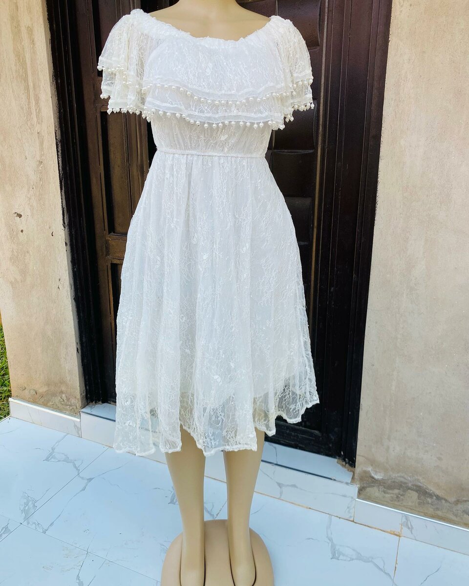Beautiful and stylish women's dress white