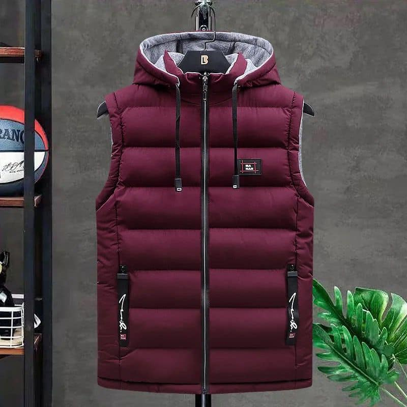 Men's hooded vest