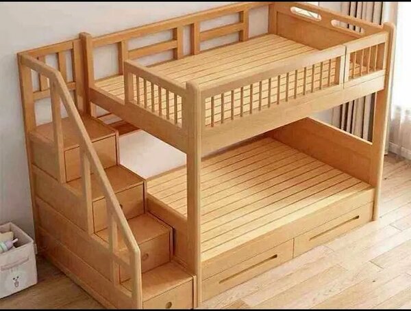 Lit superposé en bois