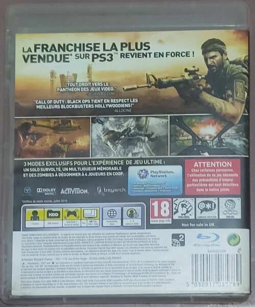 CD PS3 (COD Black Ops)