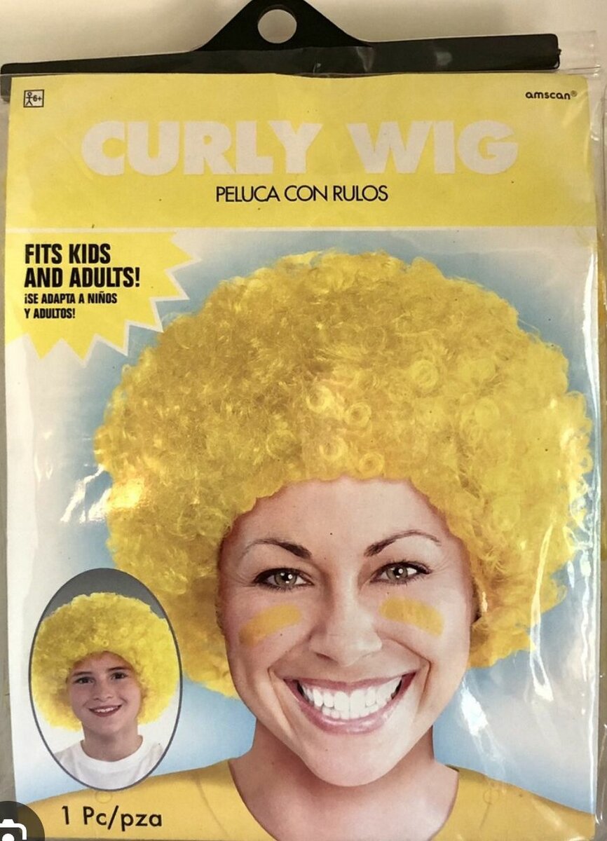 Perruque de fête synthétique