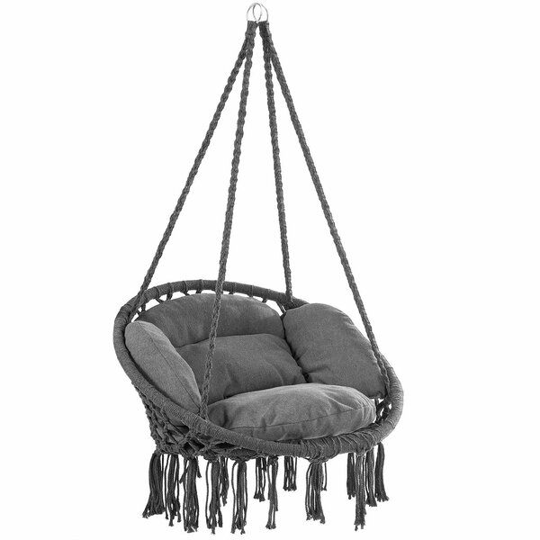 Chaise suspendue en macramé