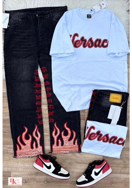 Ensemble T-shirt et Jean Mode