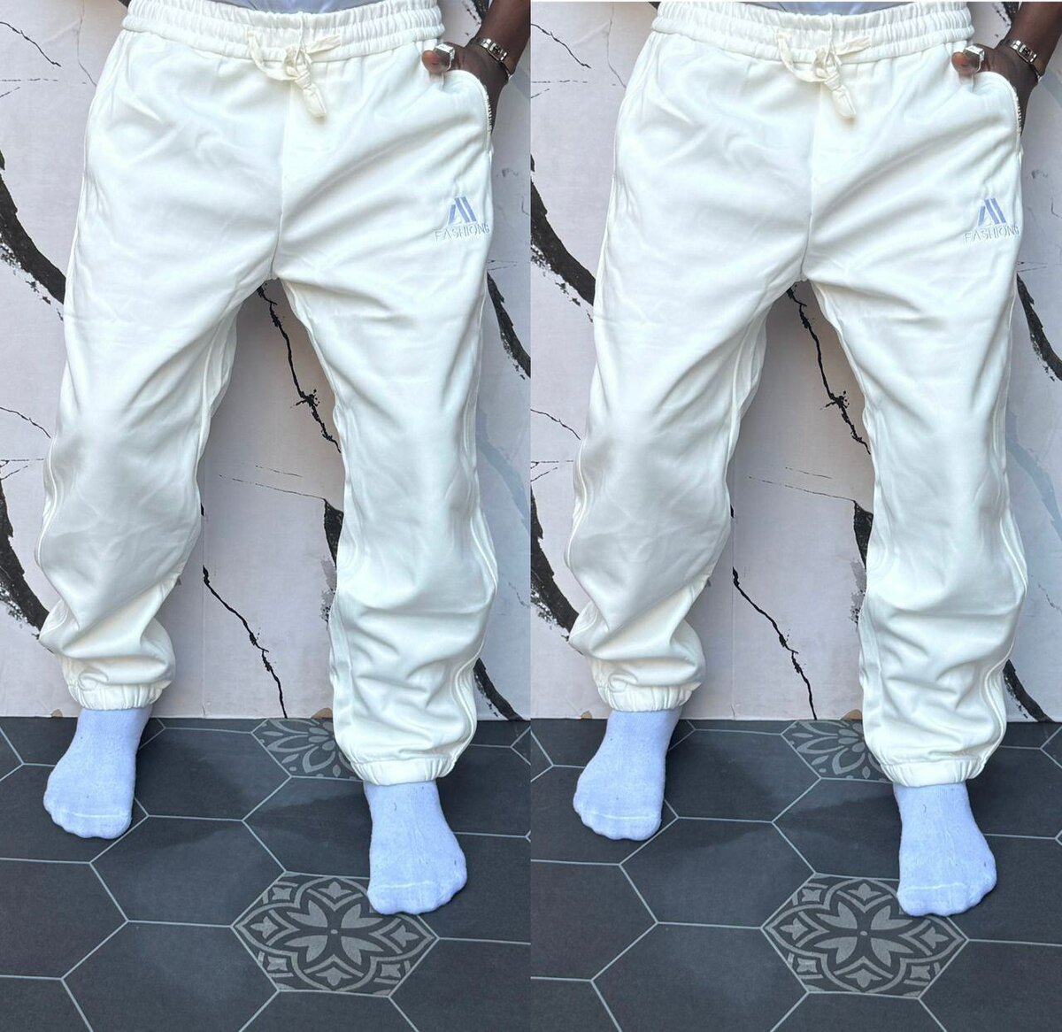 Pantalon de jogging blanc