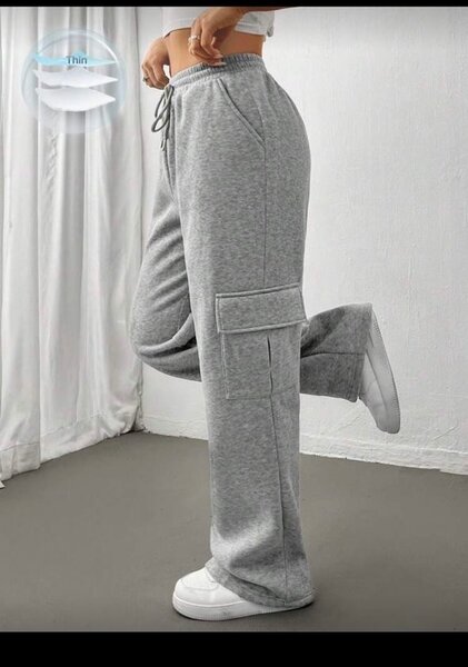 Pantalon de jogging gris femme