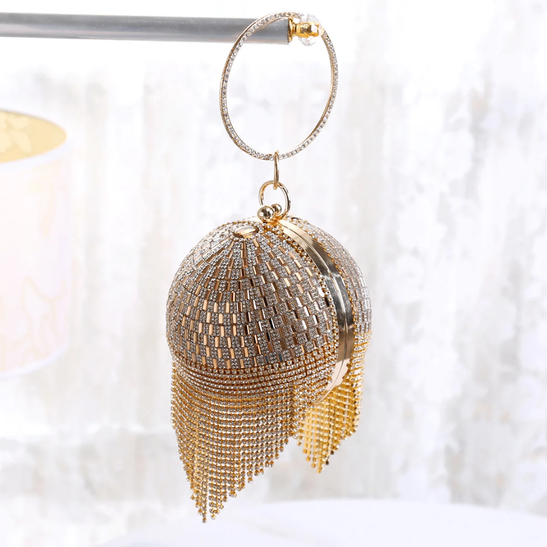 Sac à main boule scintillant