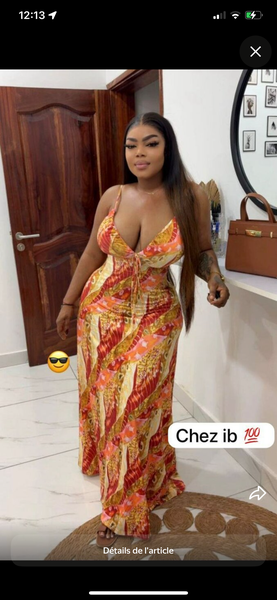 Robe longue d'été colorée