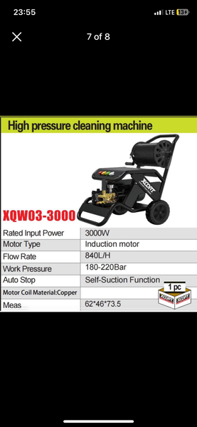 High pressure washer electric