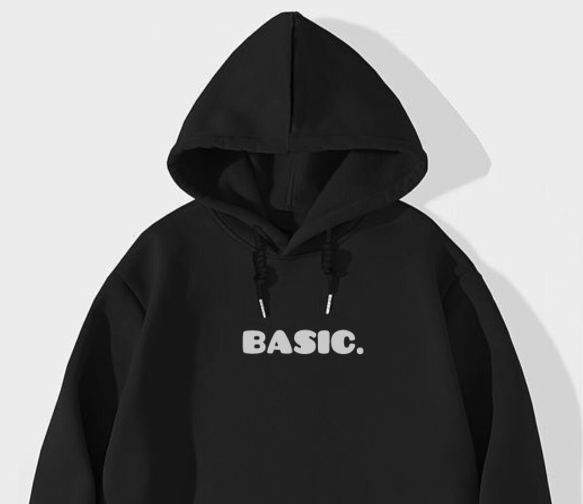 Unisex-Hoodie-Black-Fleece