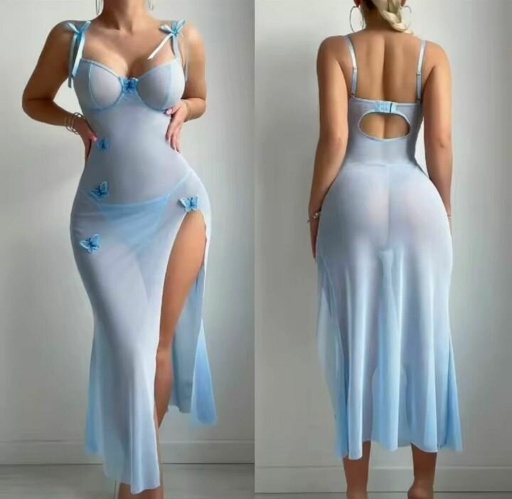 Robe de soirée élégante fendue