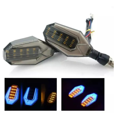 Bike Indicator Blue & Yellow U Style