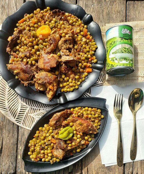 Petit pois au poulet