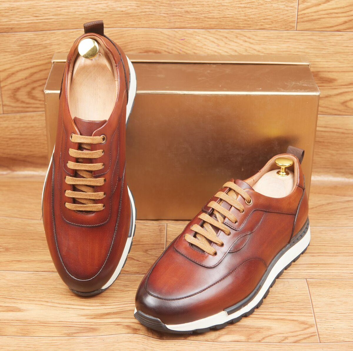 Sneakers en cuir élégantes