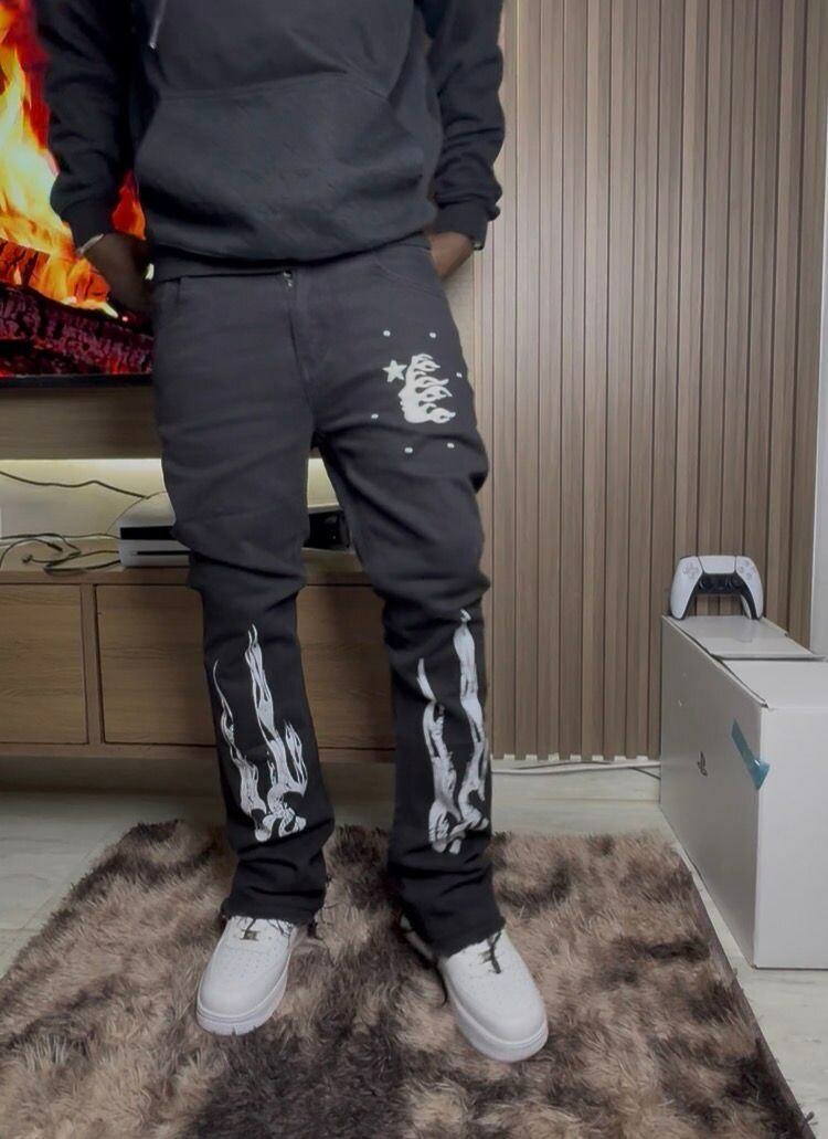 Jean Streetwear Noir Homme