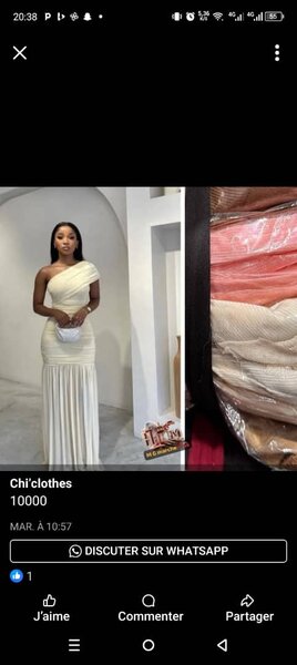 Robe longue élégante asymétrique