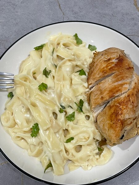 Poulet Alfredo Crémeux