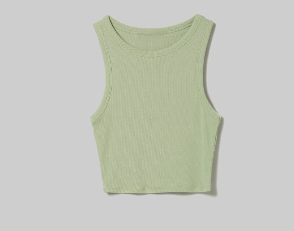 Ladies Ribbed Crop Top