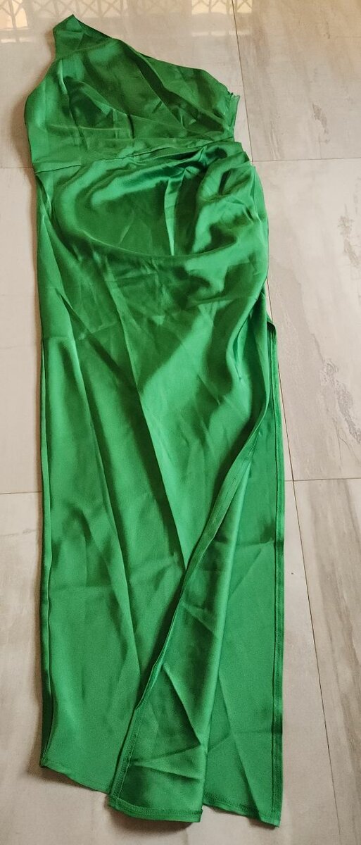 Ael Amy Enjoy Life One shoulder Silk Satin Gown