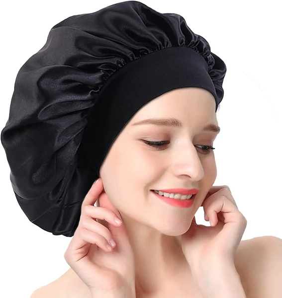 Bonnet en satin de nuit