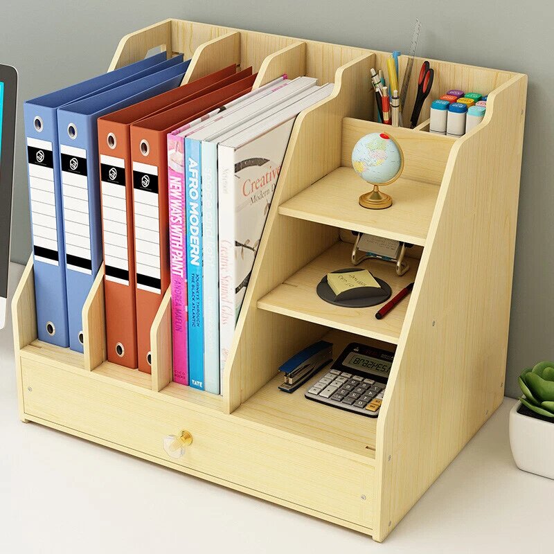 Organisateur de bureau en bois