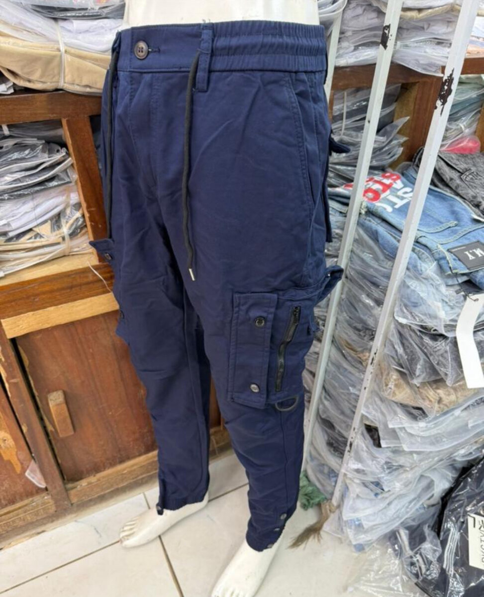 Pantalons cargo multi-poches tendance