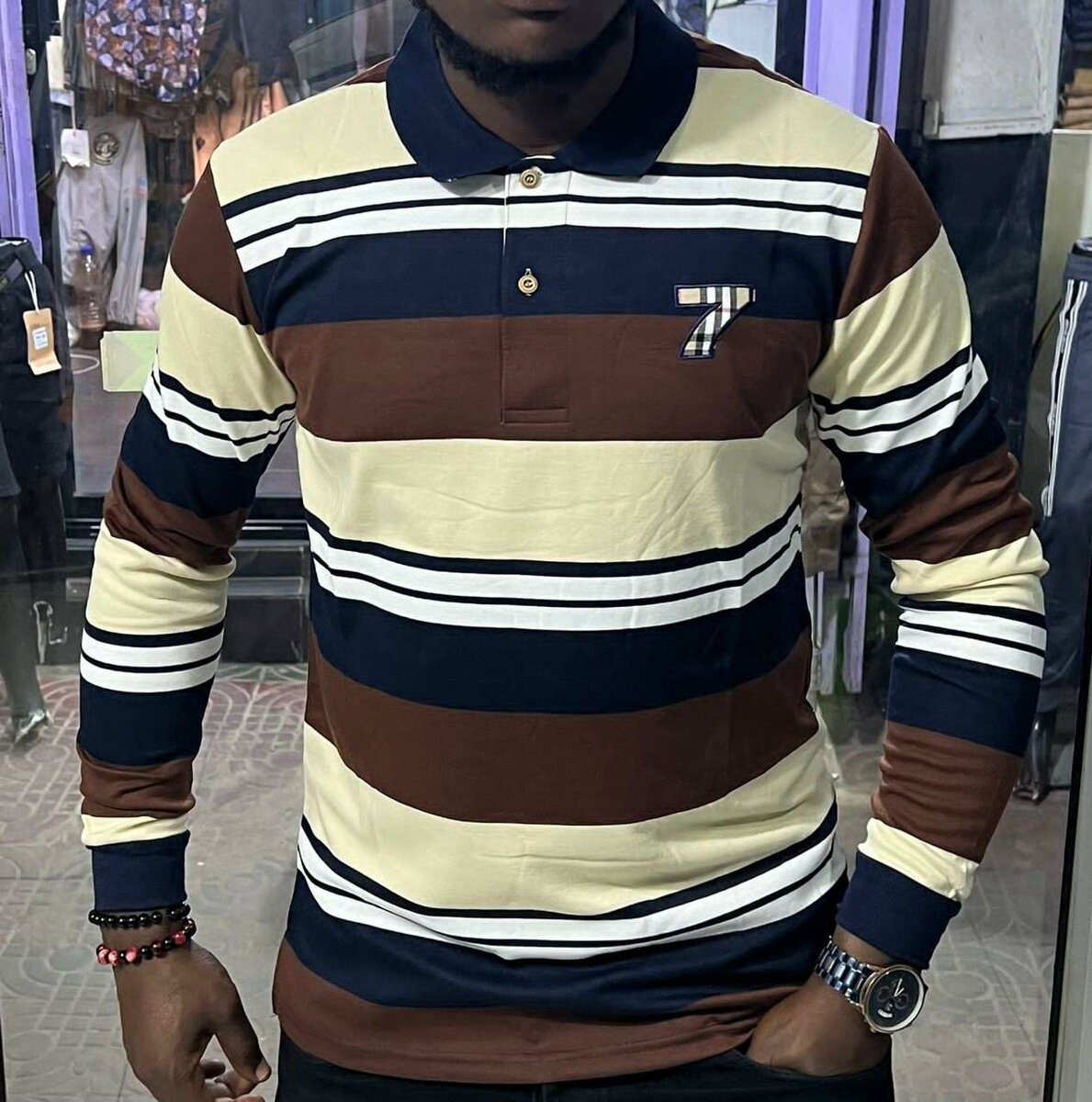 Polo manches longues