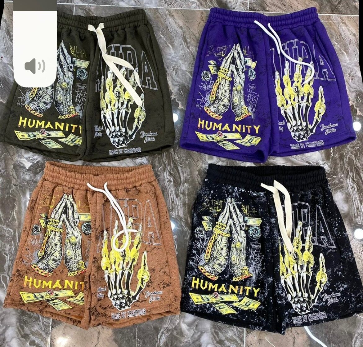 Shorts graphiques urbains