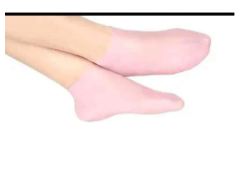 Soft Moisturizing Silicone Gel Socks for Cracked Heel Repair and Hydration - Reusable Spa Socks for Smooth, Healthy Feet