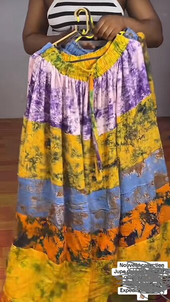 Jupe longue bohème colorée