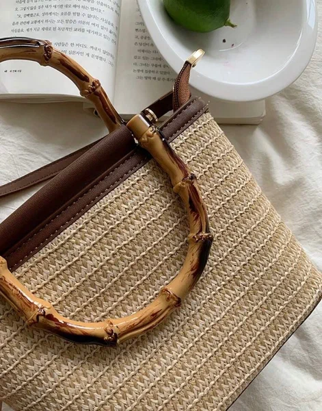 Sac à main en paille