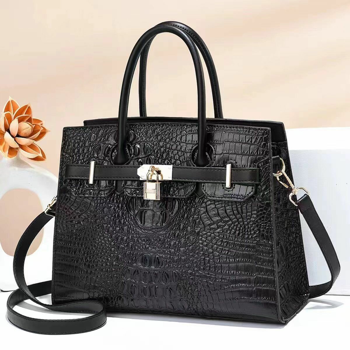 Elegant Crocodile Handbag
