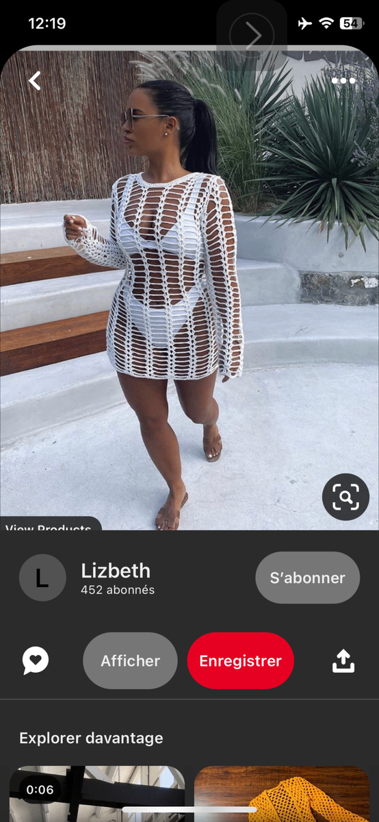 Robe sexy au crochet fait à la main