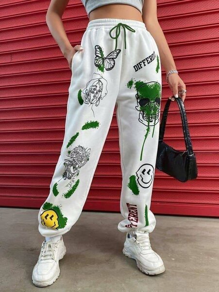 Pantalon jogger graphique femme