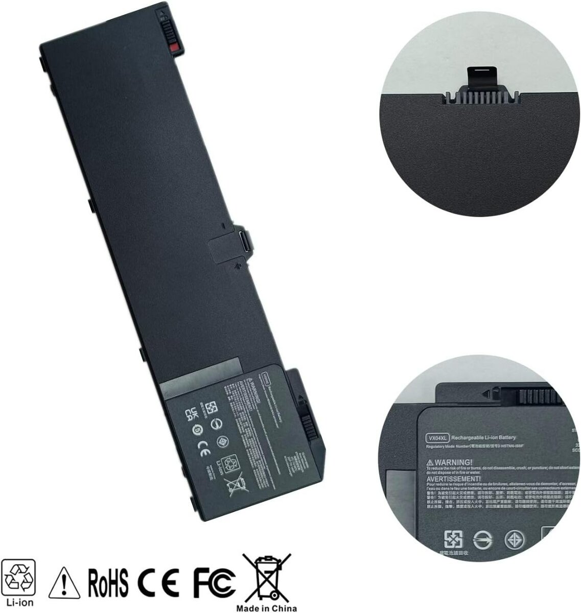 VX04XL Batterie HP Zbook 15 G5 Zbook 15 G6 HSTNN-IB8F