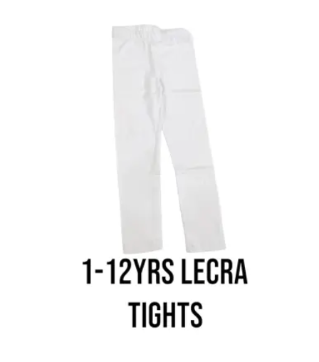 Girls white Leggings Tights for kids