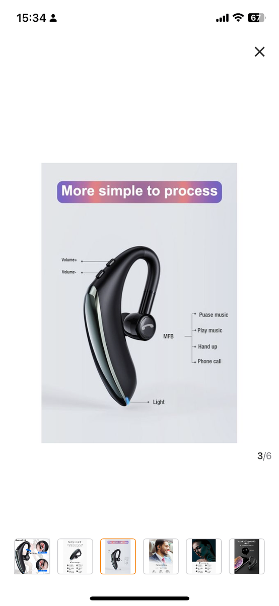 Écouteur Bluetooth Sans Fil