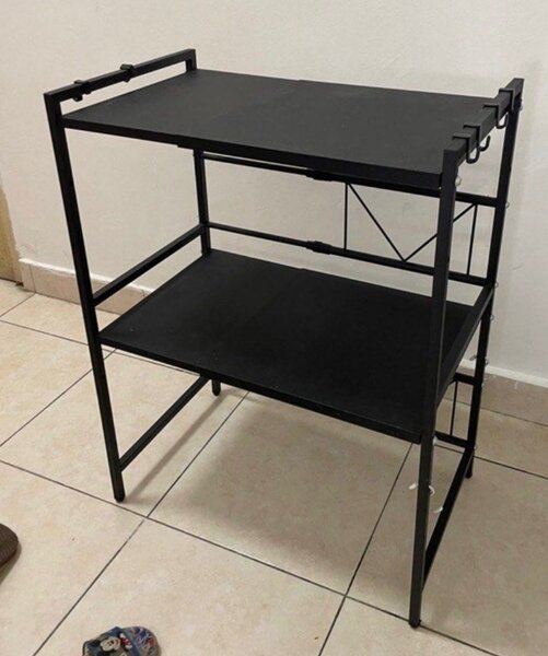 ÉTAGÈRE DE RANGEMENT TÉLESCOPIQUE A 2 NIVEAUX POUR MICRO-OND