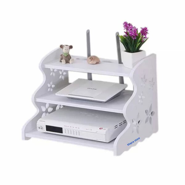 étagère murale sculptée à trois niveaux