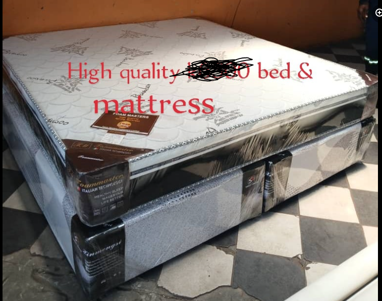 a bed with a mattress