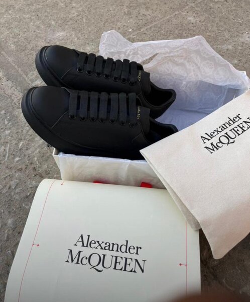 All black Alexander McQueen