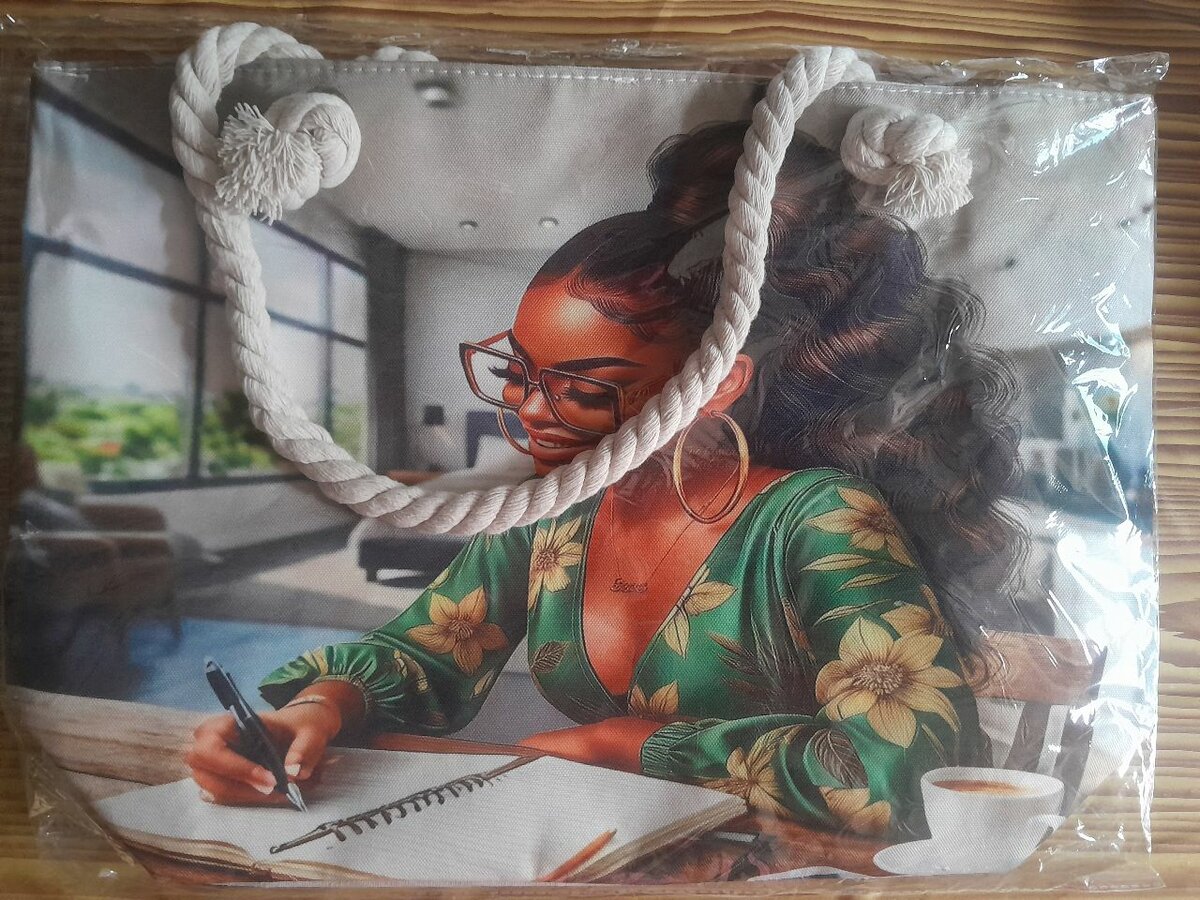 Sac fourre-tout imprimé artistique