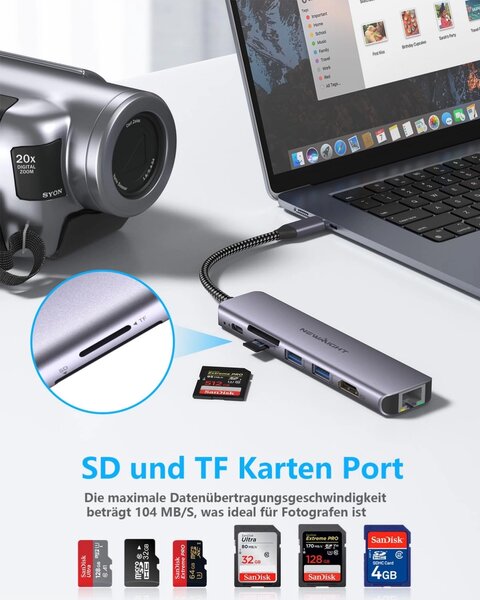 Hub USB-C 7-en-1 Ethernet