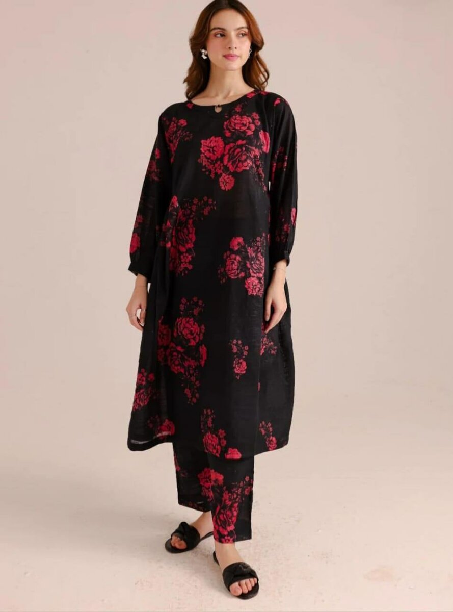 2pc unstitch khaddar suit