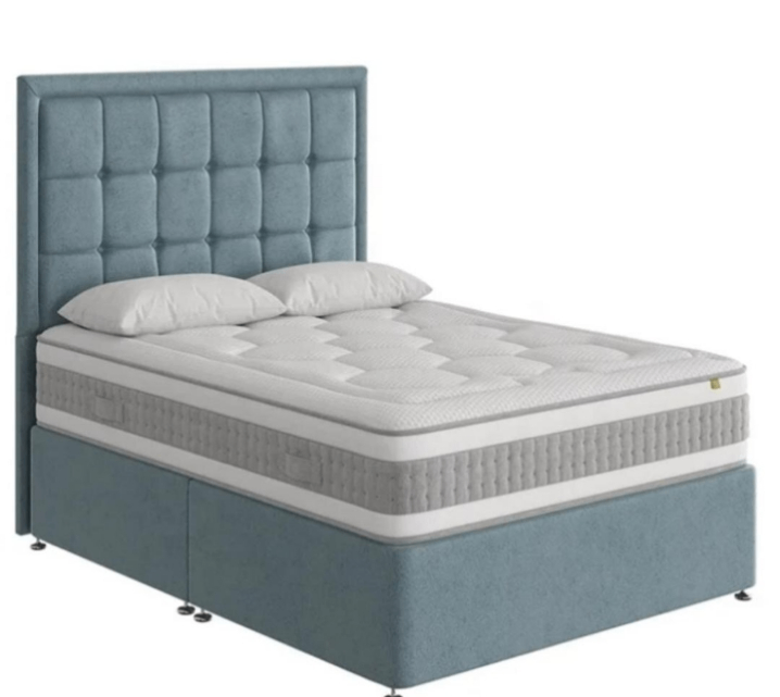 Lit double avec matelas confort
