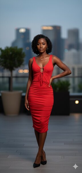 Robe rouge élégante
