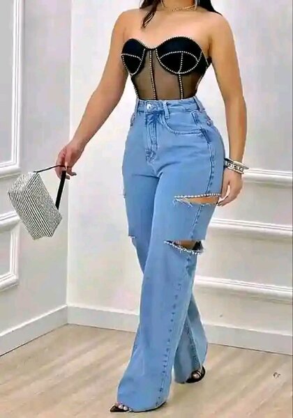 Jean déchiré tendance