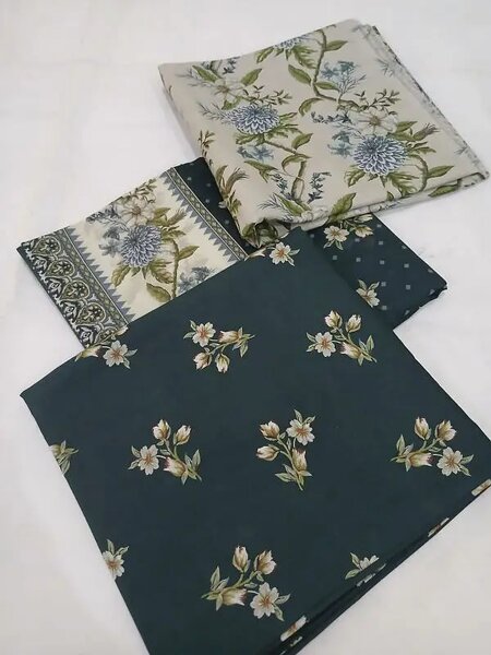3 piece cotton suit