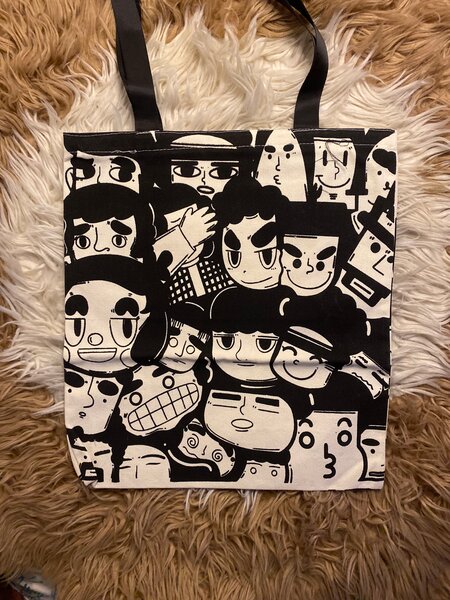 Sac cabas imprimé artistique